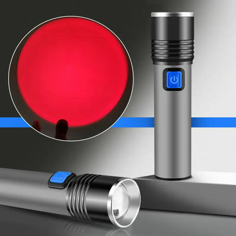 LED 670nM Red Light Torch Against Vision Deterioration Red Torch