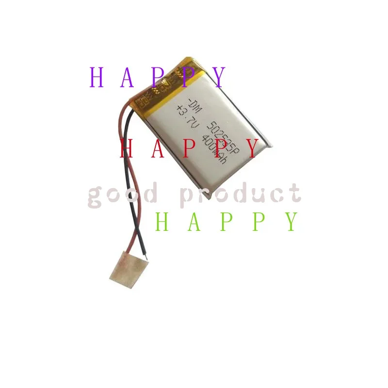 

3.7V 400mAh 1.48Wh Li-Polymer Li Battery 502535 For Headphones Bluetooth Speaker