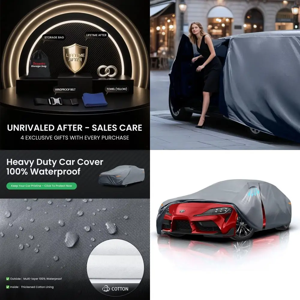 

Breathable Vent Car Cover with Premium Cotton Liner, Zippered Door, UV Protection for 1993-2025 Supra Models (Gift with Towel)