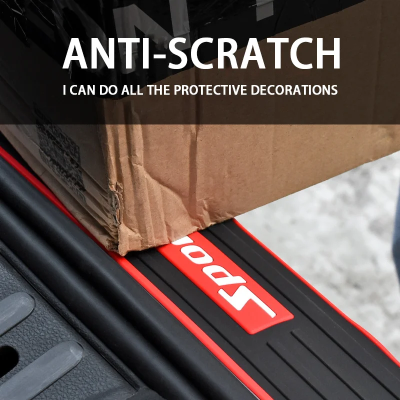 

Car trunk guard anti-collision anti-scratch strip guard plate decorative rubber strip threshold modification supplies pr