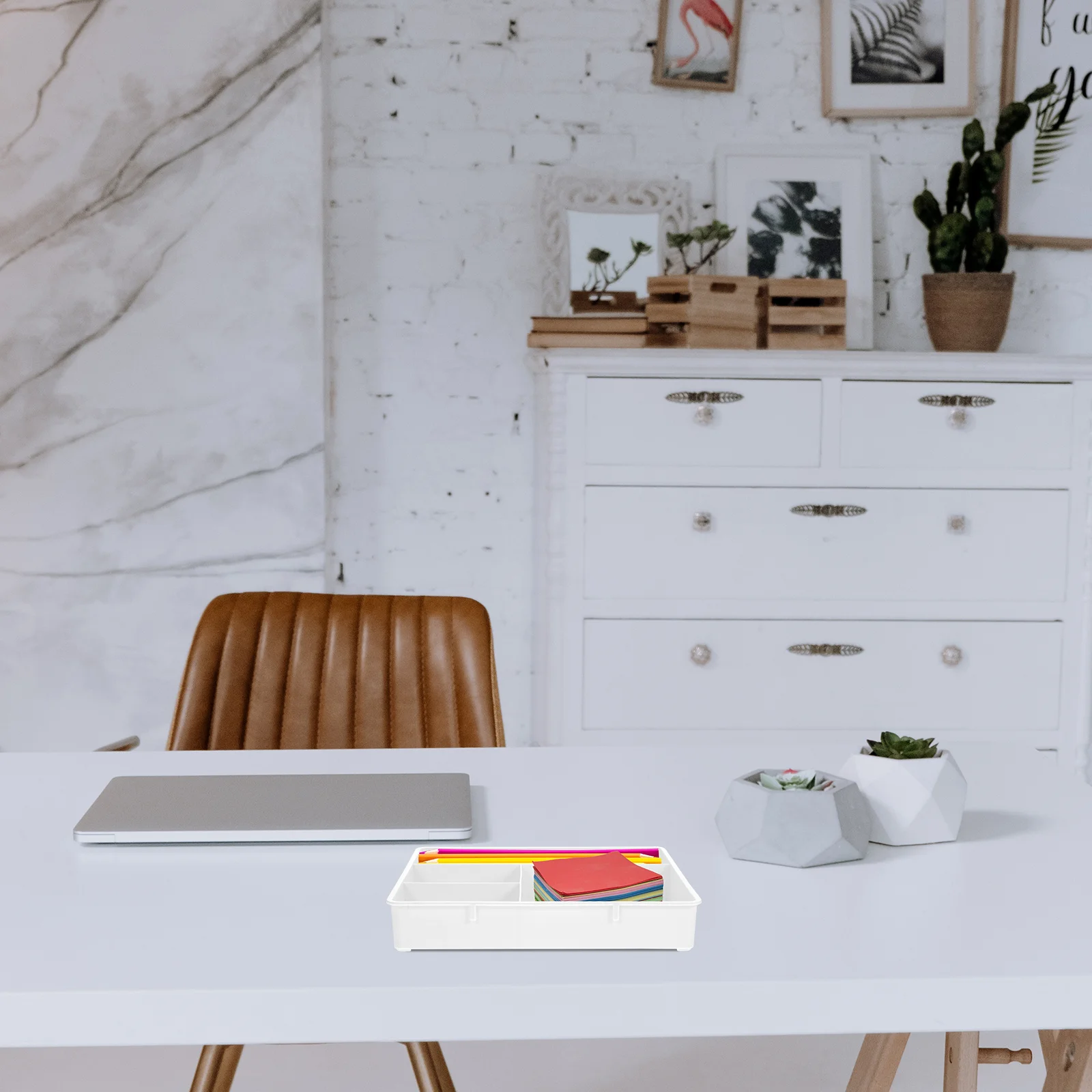 

3Pcs Desk Organizer Tray Multi-Compartment Stackable Drawer Storage Tray Stationery Holder Makeup Pen Storage Box