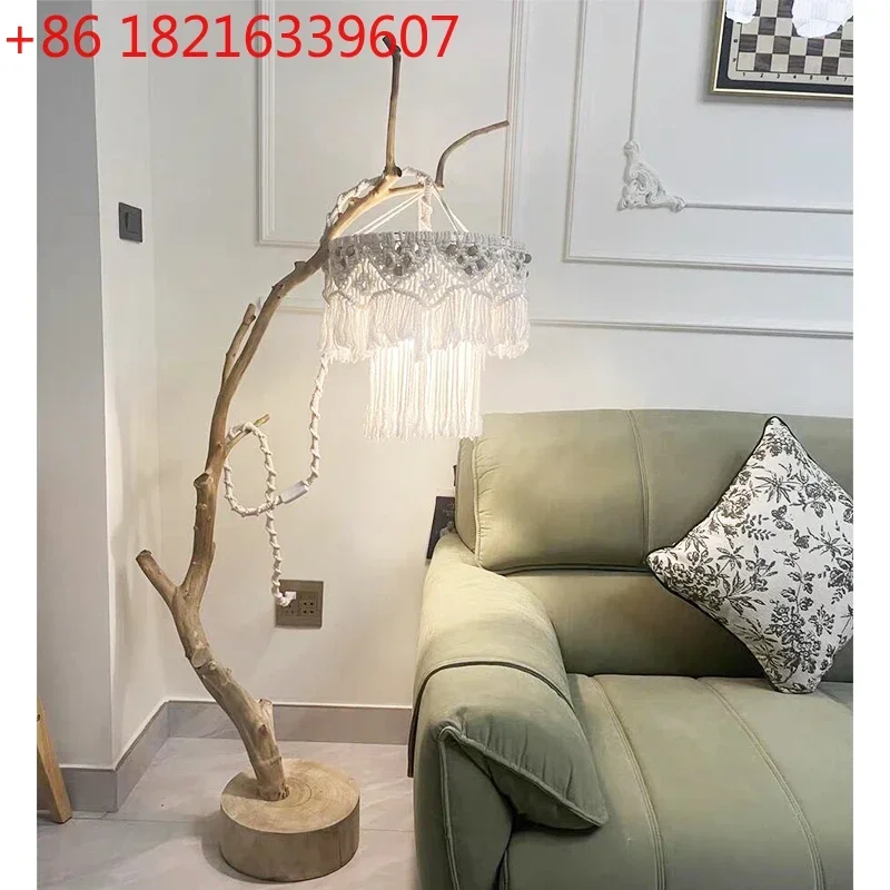 TAO Dry branch lamp stand Floor lamp Home decoration Bohemian lampshade Dry branch