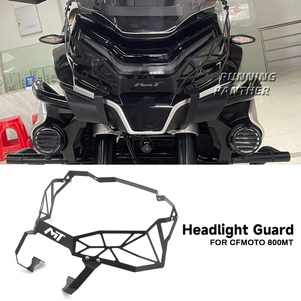 

For CFMOTO 800 MT 800 mt Headlight Guard Protector Grille Cover Motorcycle Accessories Black For CF MOTO 800MT 800mt