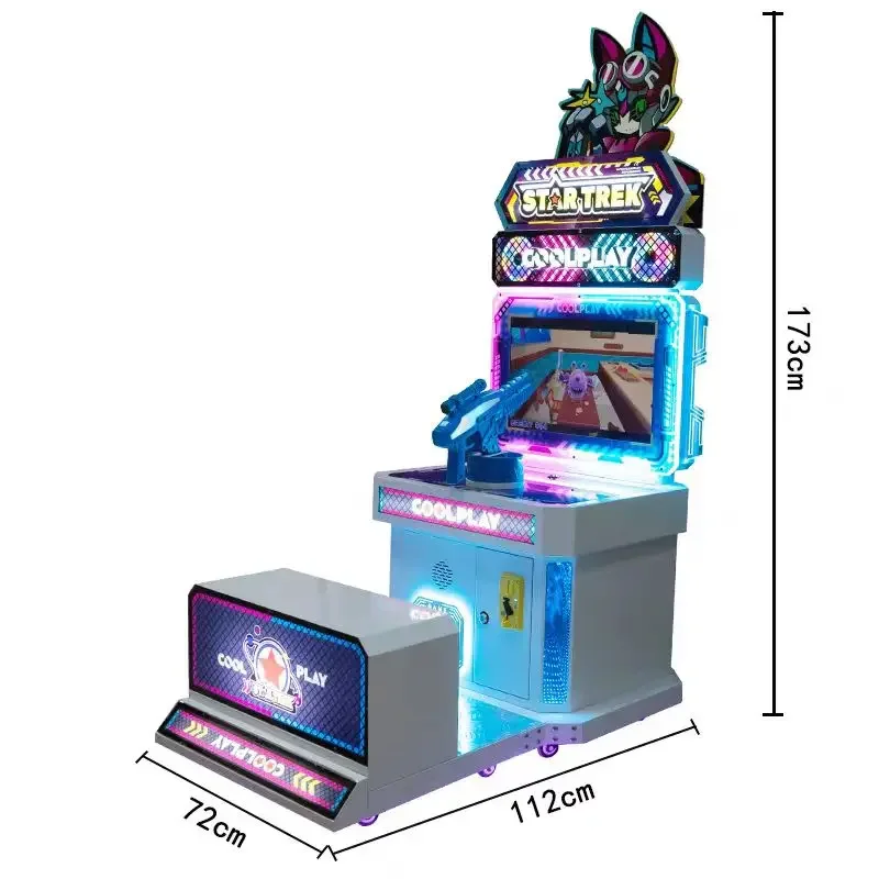 Game center funny kids video game machine indoor amusement star trek coin operated arcade game machine