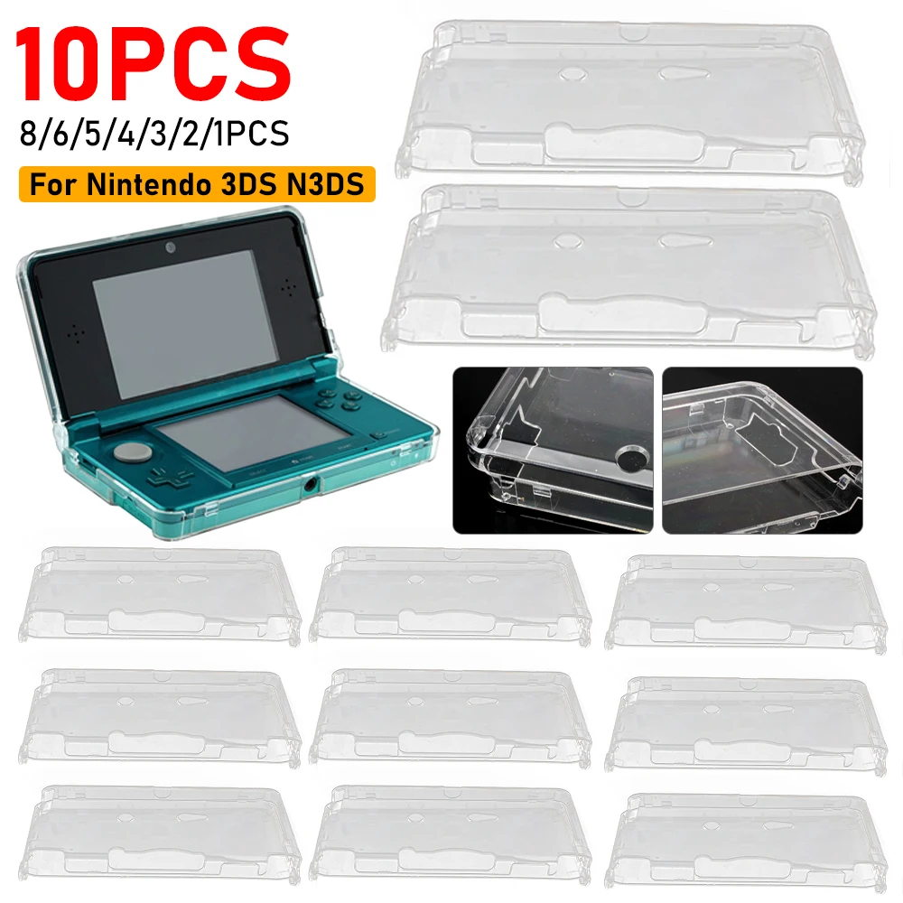 Kristall klare Schutzhülle für harte Haut für Nintendo 3ds n3ds Konsole, langlebiges Design aus hartem Polycarbonat-Kunststoff