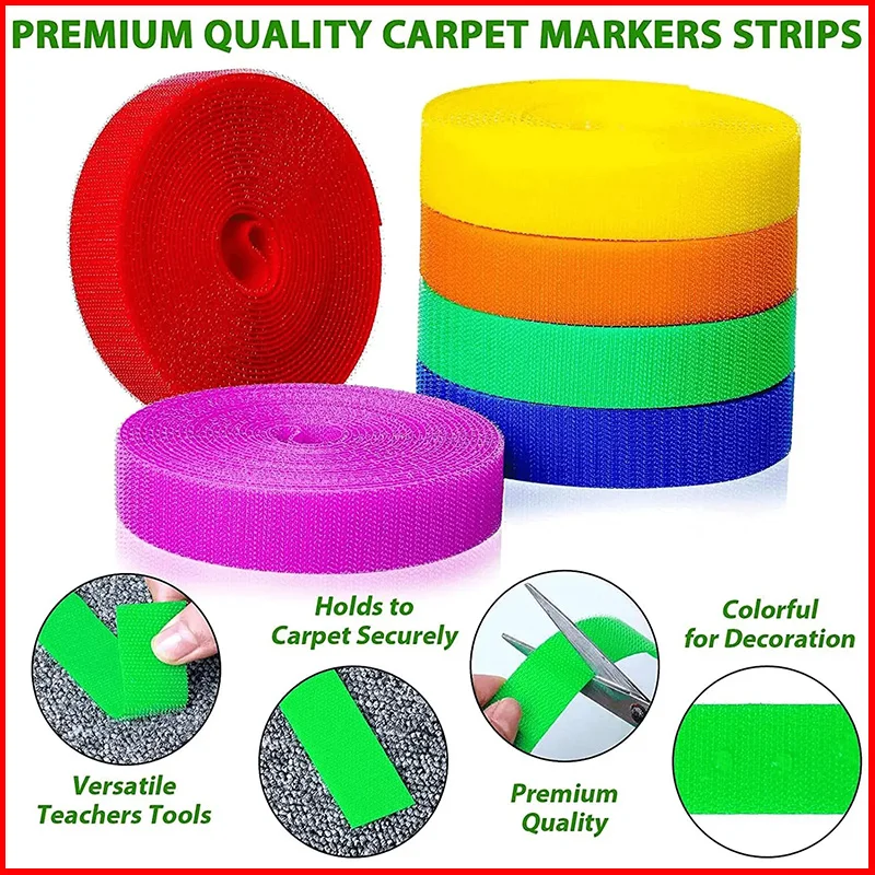 5Meter/Pair Colorful Velcros Non-adhesive Hook and Loop Fastener Tape Magic Nylon Strap Home DIY Sewing Craft Accessories 20mm