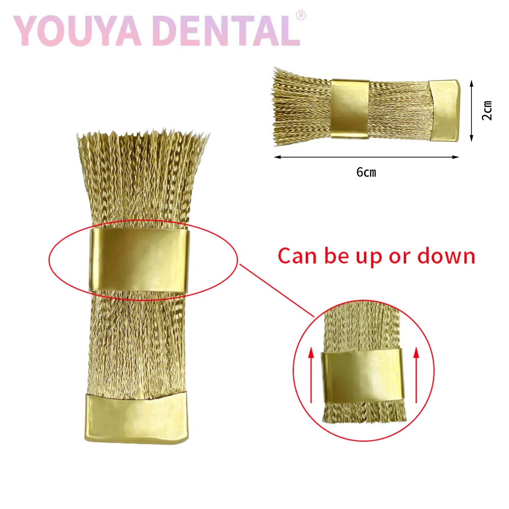 1Pcs Dental Copper Brush Adjustable Burs Cleaning Brush Copper Wire Brushes Dental Drills Clean Care Tools