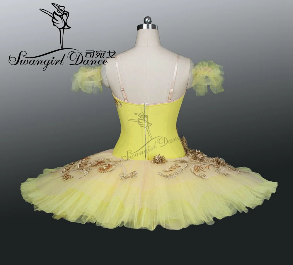 Adulto amarelo ballet tutu meninas profissional ballet tutus clássico tutu para mulher bt9024