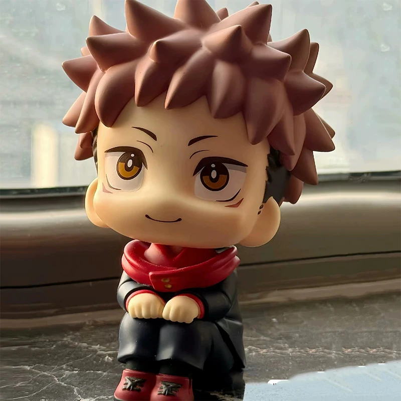 Anime Jujutsu Kaisen Lookup Toys Nendoroid 10cm Itadori Yuji Action Figure Sitting Doll Q Version PVC Collectible Statue Gift