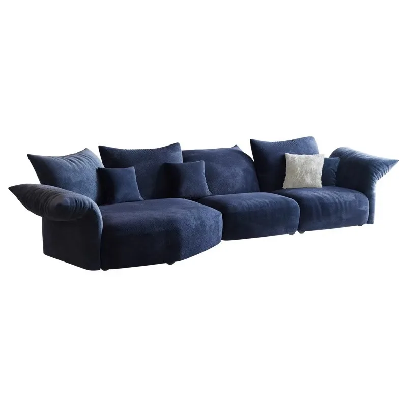 

Petal fabric sofa Italian special-shaped minimalist villa light luxury high-end corner sofa combination