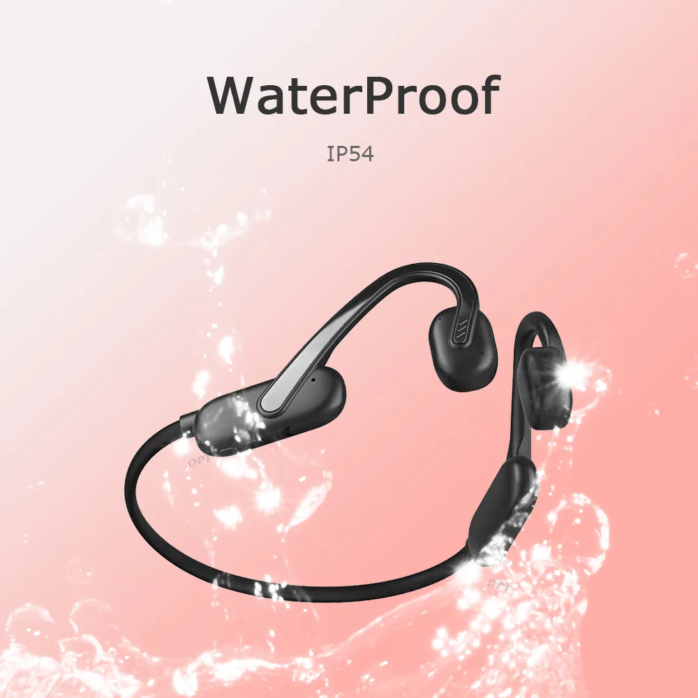 Cuffie originali a conduzione ossea OPY E6 auricolari Bluetooth 5.3 Wireless cuffie sportive microfono con gancio per l'orecchio all'aperto