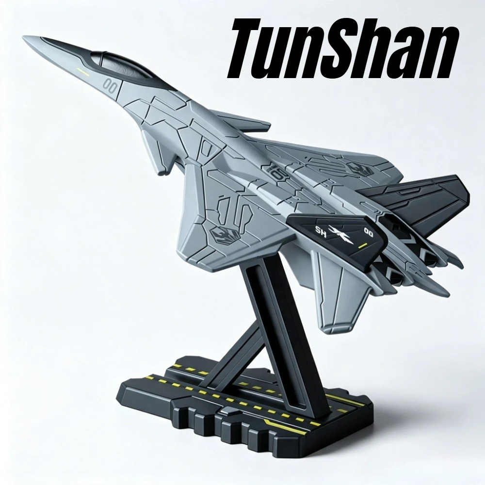 1:200 Mini Scale TunShan Heavy Carrier-Based Aircraft Models Toy Fine Details Metal Diecast Car Models for Aerospace Lovers