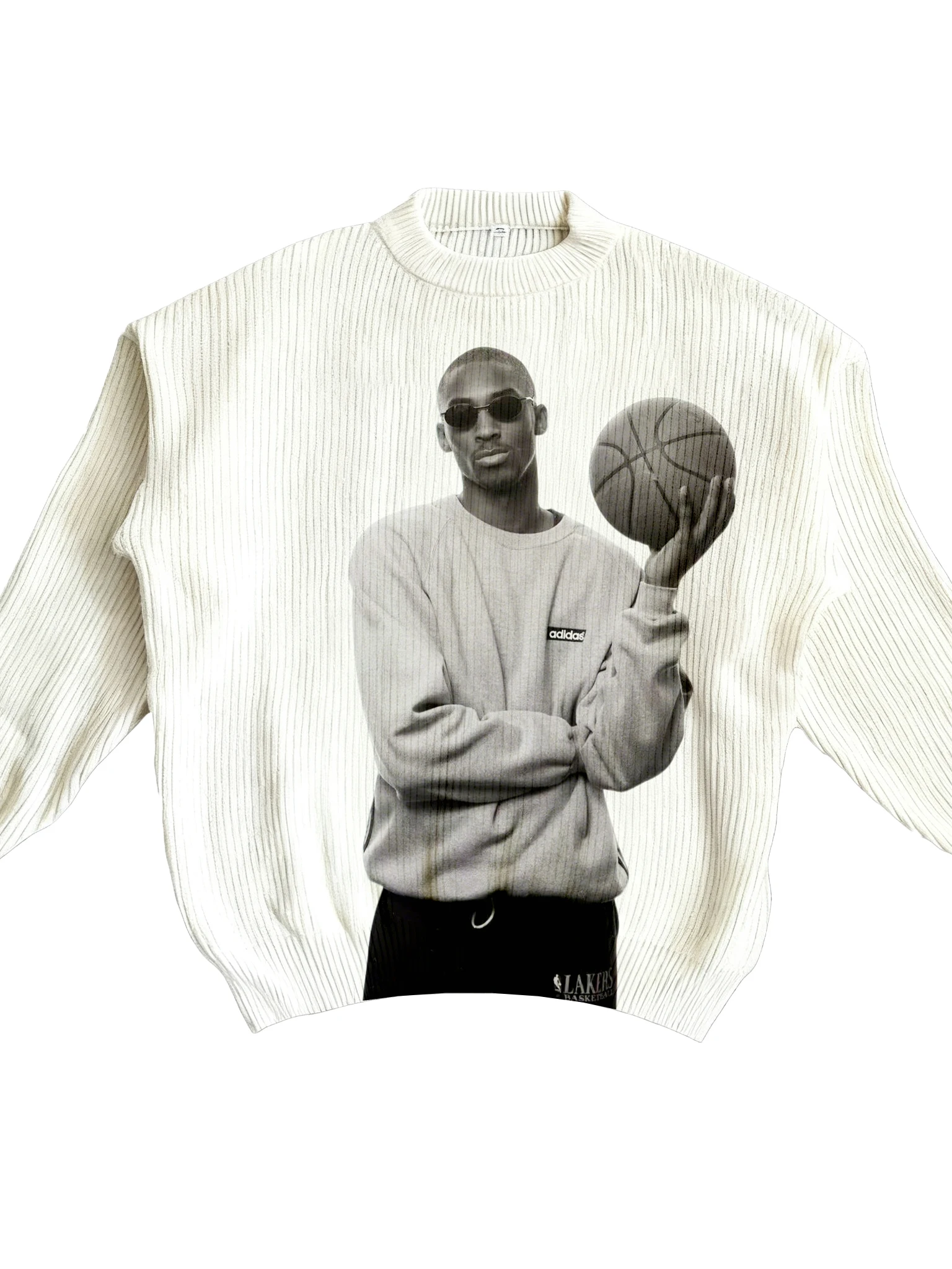 

Original Kobe Digital Direct Print Large Print Warm Knitwear for Men And Women Autumn Winter Casual Loose Fit Long Sve T-S...