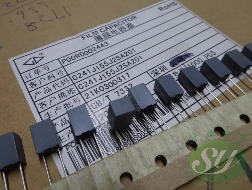 

10PCS Xiamen FARa C241J 1.5uf/63v 1u5 155 new film capacitor 5MM C241J155J2SA201