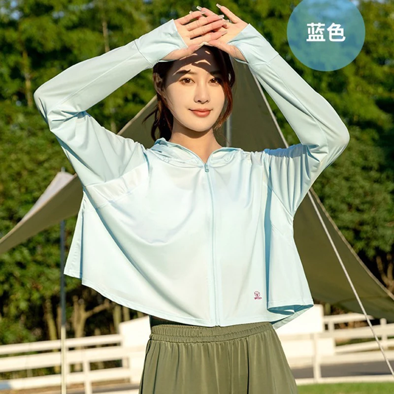 Summer thin sunscreen clothing women nylon vinyl soft brim cloak anti-ultraviolet breathable loose sun-protective clothing