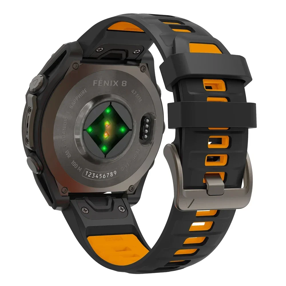 Correa de reloj de 26MM y 22MM para Garmin Fenix 6X 6 Pro 7X 7 8 E 47mm 51mm pulsera de silicona Fenix Epix Pro 5X Plus HR 3
