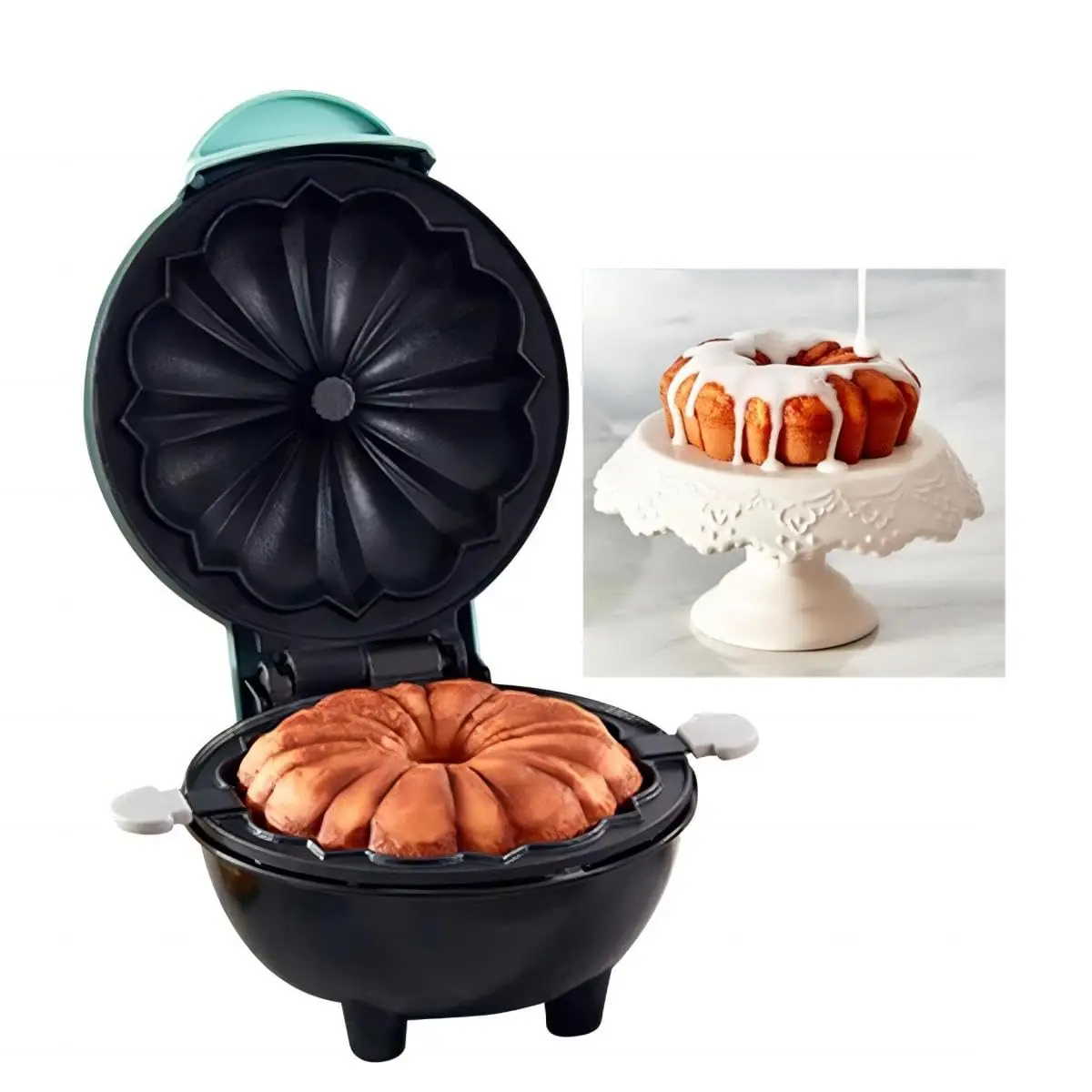 

Mini Waffle Pancake Maker Machine Non-Stick Double-Sided Heating for Breakfast Desserts