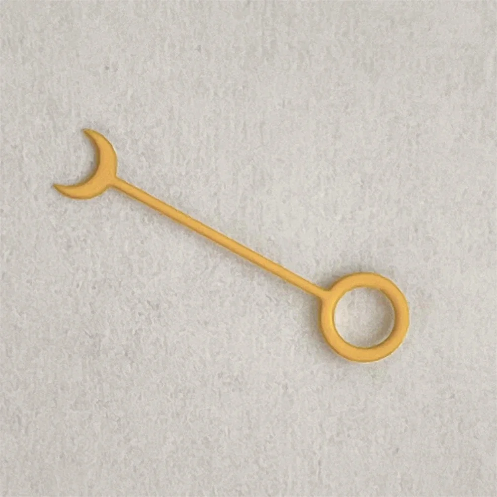 เข็มนาฬิการูปพระจันทร์เสี้ยวที่สร้างสรรค์สำหรับมือตัวชี้สีแดง/ส้ม/น้ำเงิน/เขียว/เหลืองสำหรับเคลื่อนไหว NH34งานประดิษฐ์ขนาด13มม. ทำด้วยตัวเอง