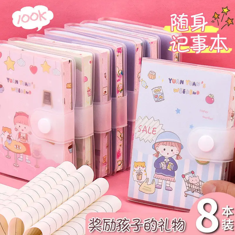 Kawaii Mini tragbares Notizbuch, kleiner Notizblock für tägliche Notizen, Schule, Büro, Schreibwaren, bequem zu tragen, niedlich – Detail 21