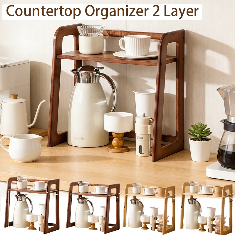 double-layer-cup-storage-rack-multi-functional-desktop-storage-rack-can-hold-mugscups-and-small-items-durable-wooden-material