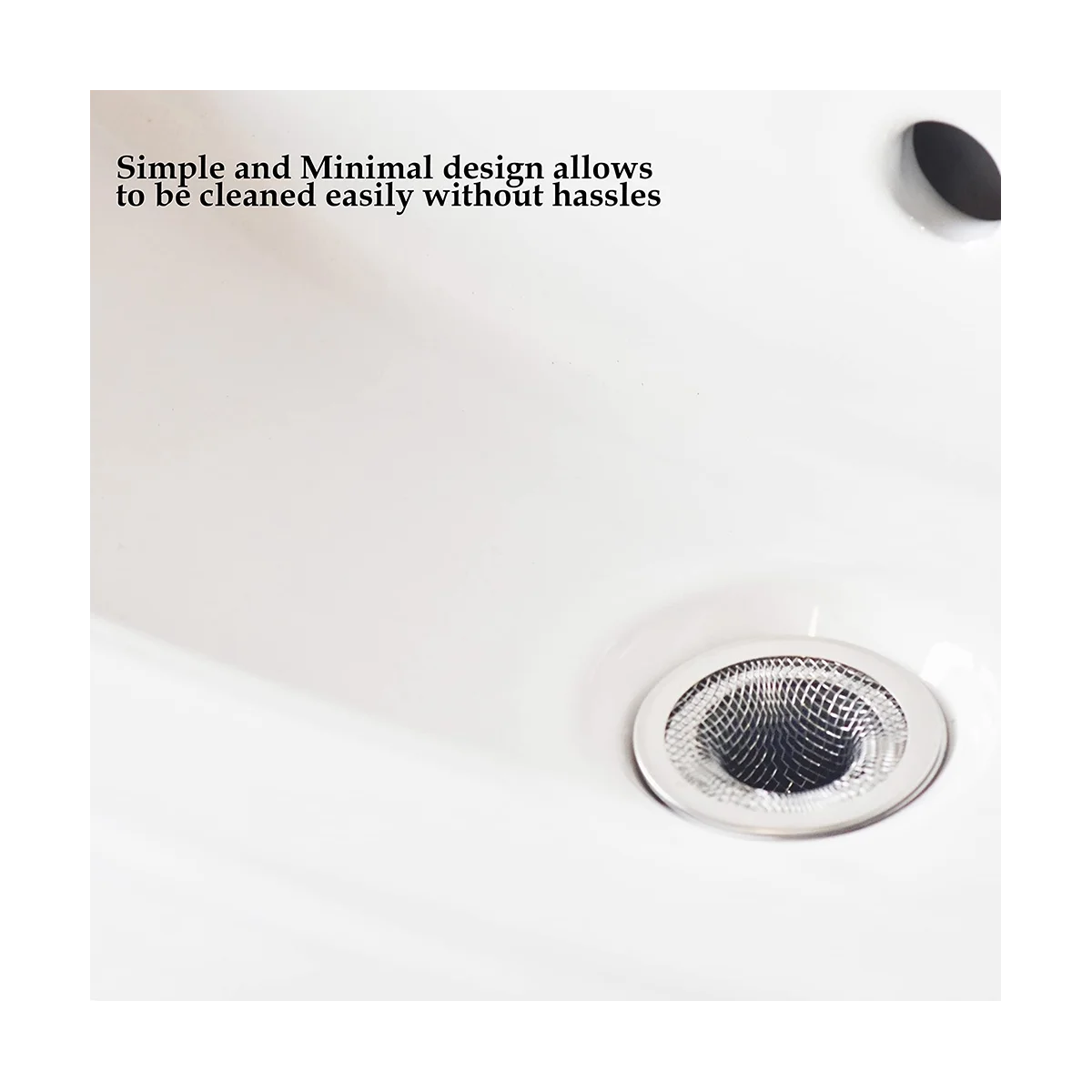 6 عبوات - سطح 2.125 بوصة / سلة 1 بوصة - مصفاة تصريف شبكية لالتقاط الشعر لحوض الحمام والمرافق والمنحدر والغسيل