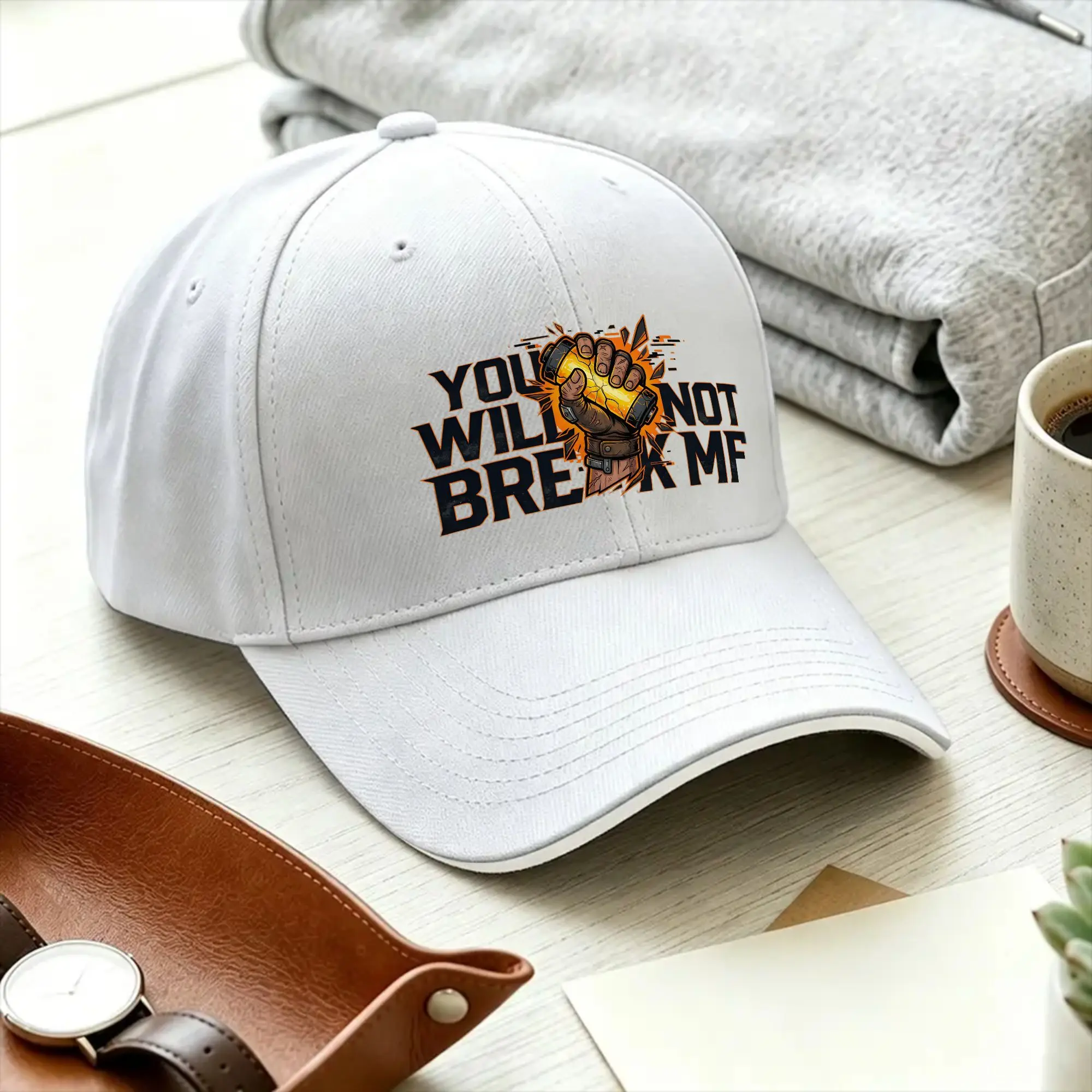 You Will Not Break Me Casual Baseball Cap Summer Dungeon Crawler Carl  Trucker Hat Hot Sale Snapback Cap Men Adult Baseball Caps