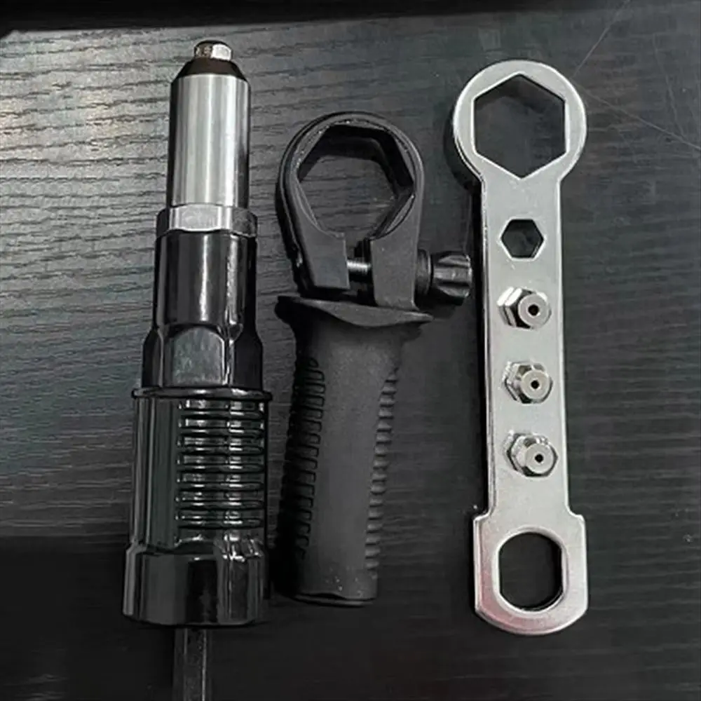 Zestaw do nitowania, adapter do wiertarki do nitowania, akumulatorowy z nakrętkami, elektryczny nitownica, akcesoria do nitownicy.