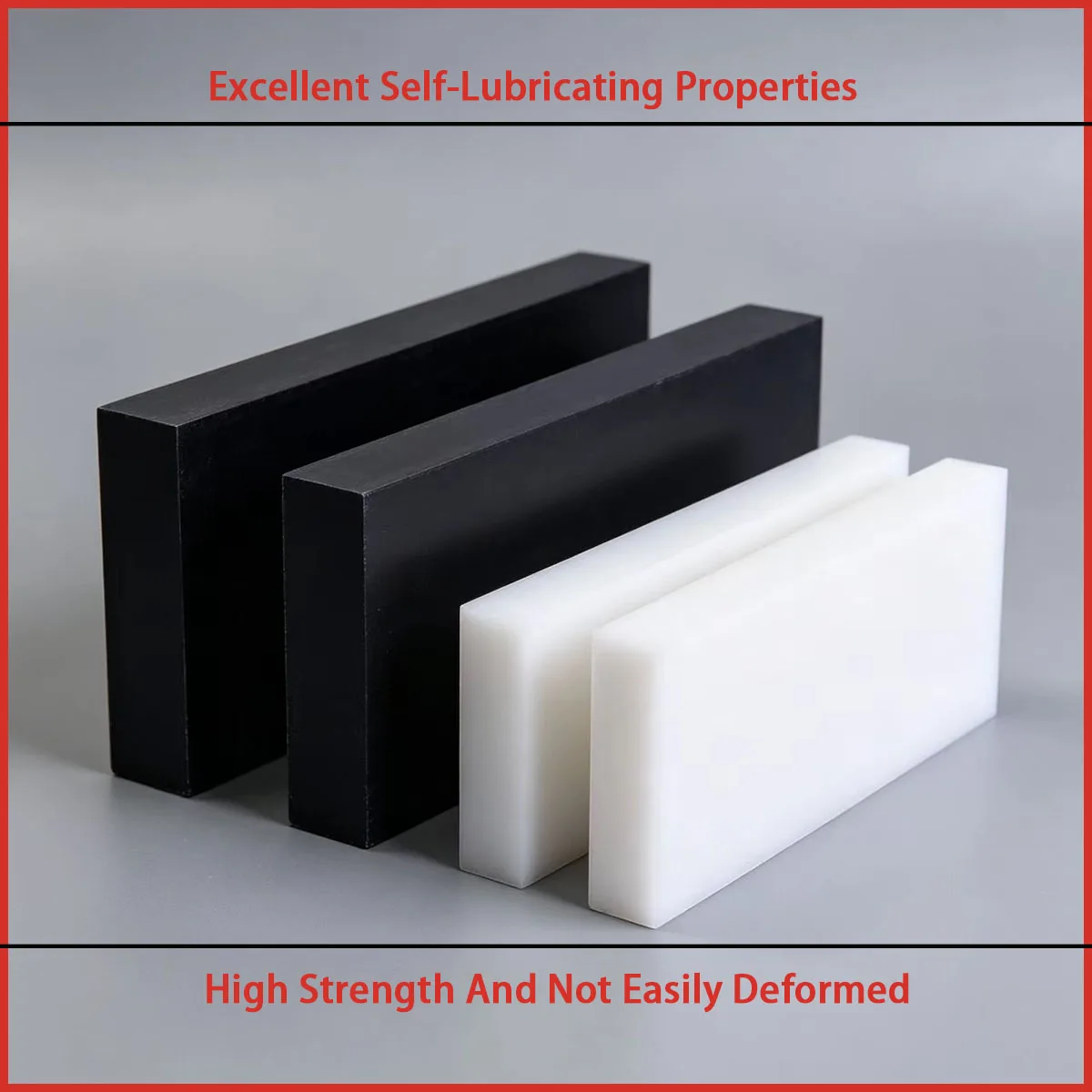 3-60mm thick polyoxymethylene square board is used for mechanical wear-resistant parts