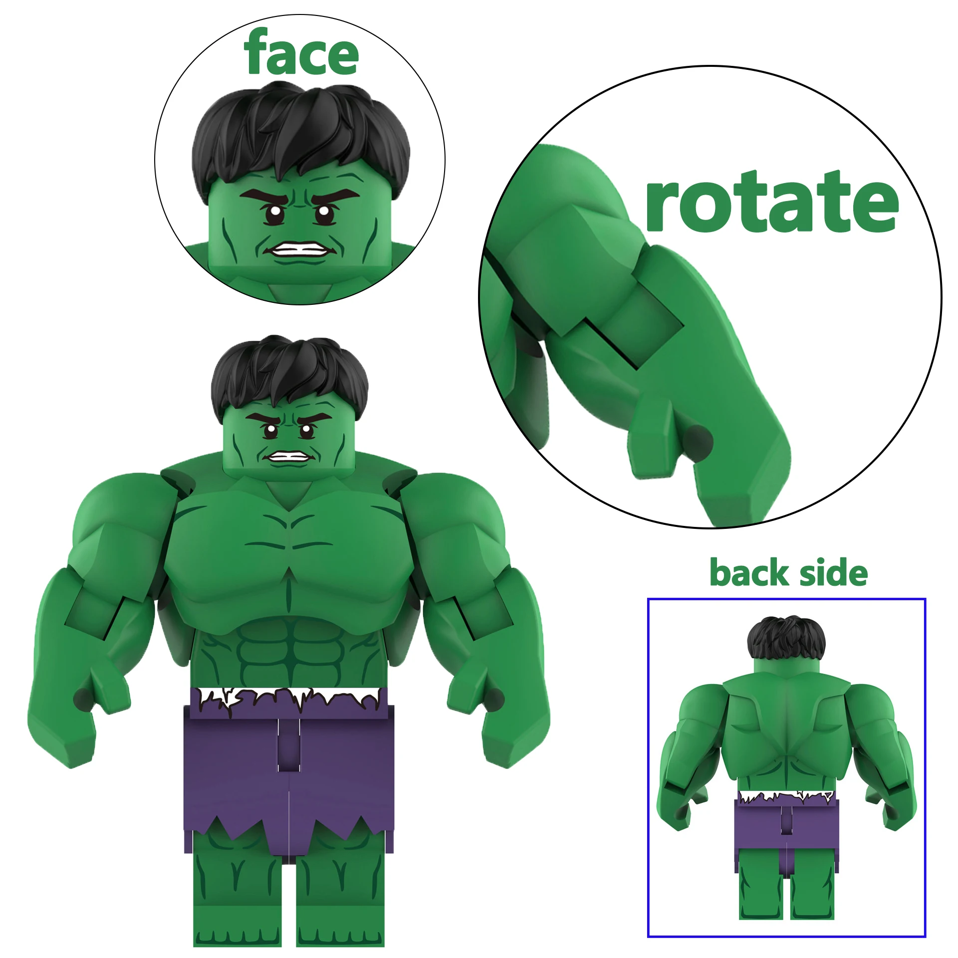 Blocs de construction de personnages de héros Hulk, film AF345, jouet classique, figurines d'action, briques, Puzzle, jouets pour garçons, cadeau pour enfants, nouvelle collection 2025