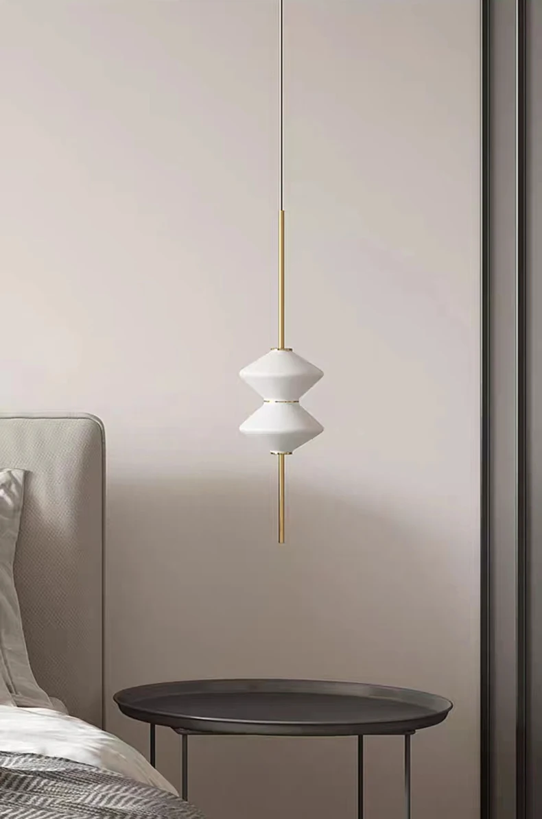 White Glass LED Pendant