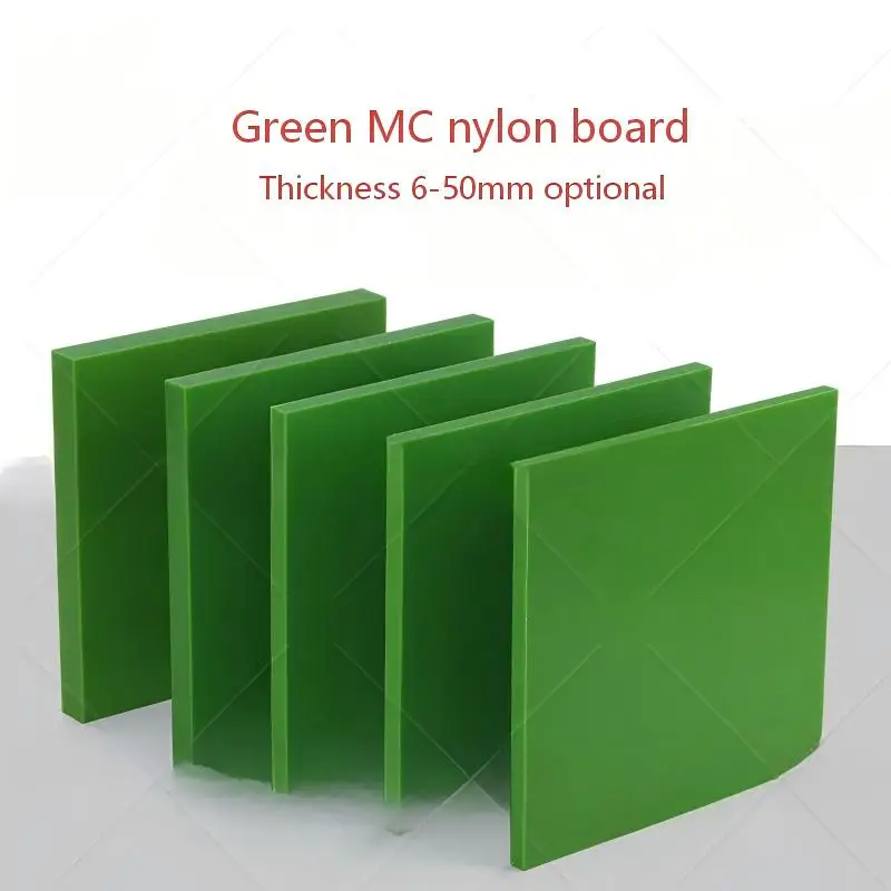 Green Oil-Impregnated MC Nylon Board PA66 Polyamide Sheet Self-lubrication Wearproof Nylon Cube Custom Size CNC Cutting Service