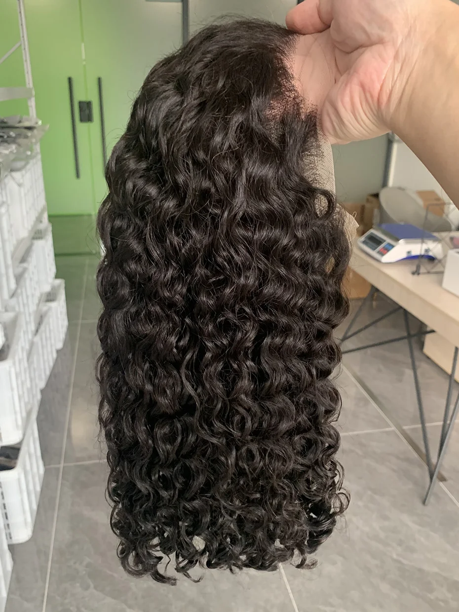 

12 14 16 18 Inch 10A Full 250 Density Bob Water Wave Human Hair Wig Raw Vietnamese Wet and Wavy Lace Frontal Human Hair Wig 13x4