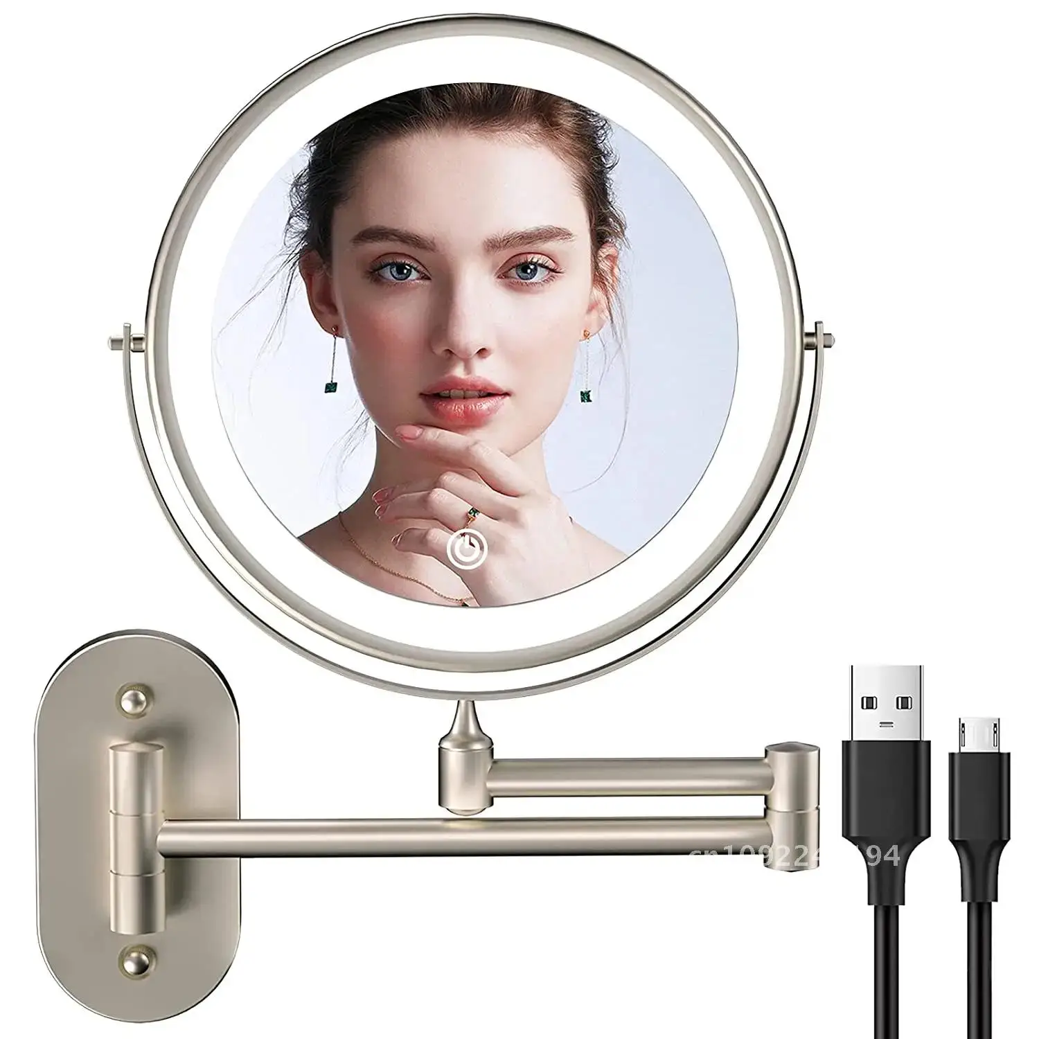 wall-mounted-charg3-makeup-vanity-mirror-8-inch-3x5x10x-with-lights-lighted-mirror-double-mirror-color-sided-magnifying-bathroom