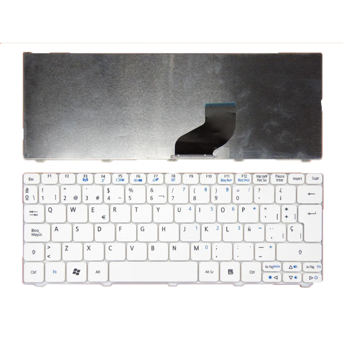 new laptop keyboard TECLADO For Acer Aspire One D255 D257 AOD257 D260 D270 521 532 532H 533 AO521 AO533 NAV50 Spanish SP LA