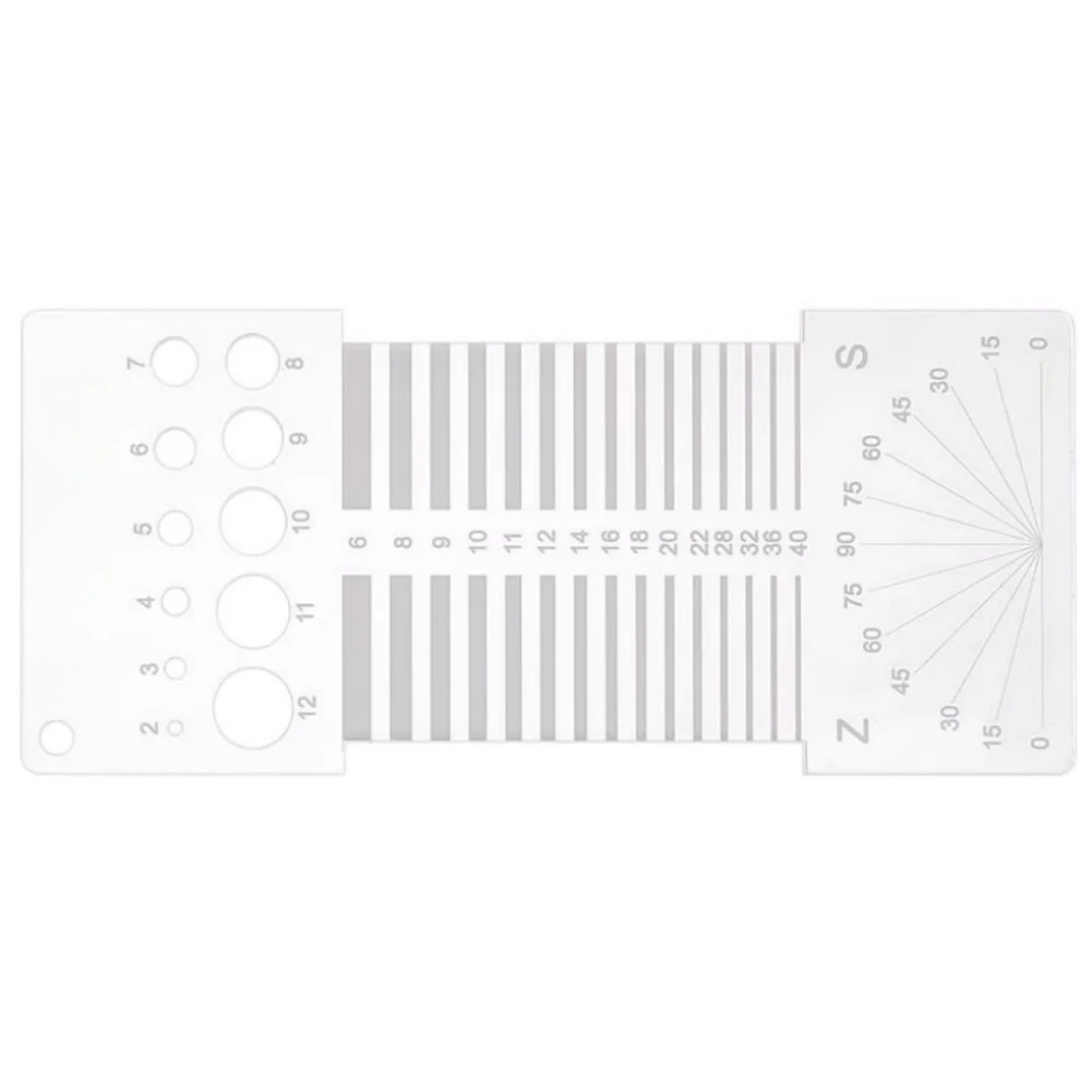 Acrylic Flat Ruler for Sewing Measurements Tailoring Quilting Pattern Drafting and DIY Fabric Projects with Fine Graduations