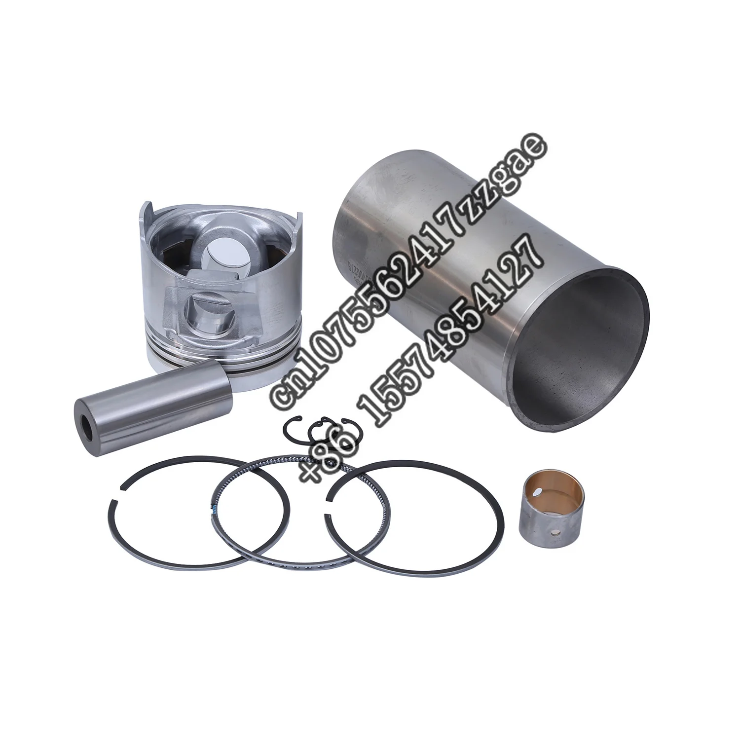 Excavator engine parts cylinder liner kit 16423-21112  16423-21110  piston ring  rebuild   For KUBOTA D1703  v2203