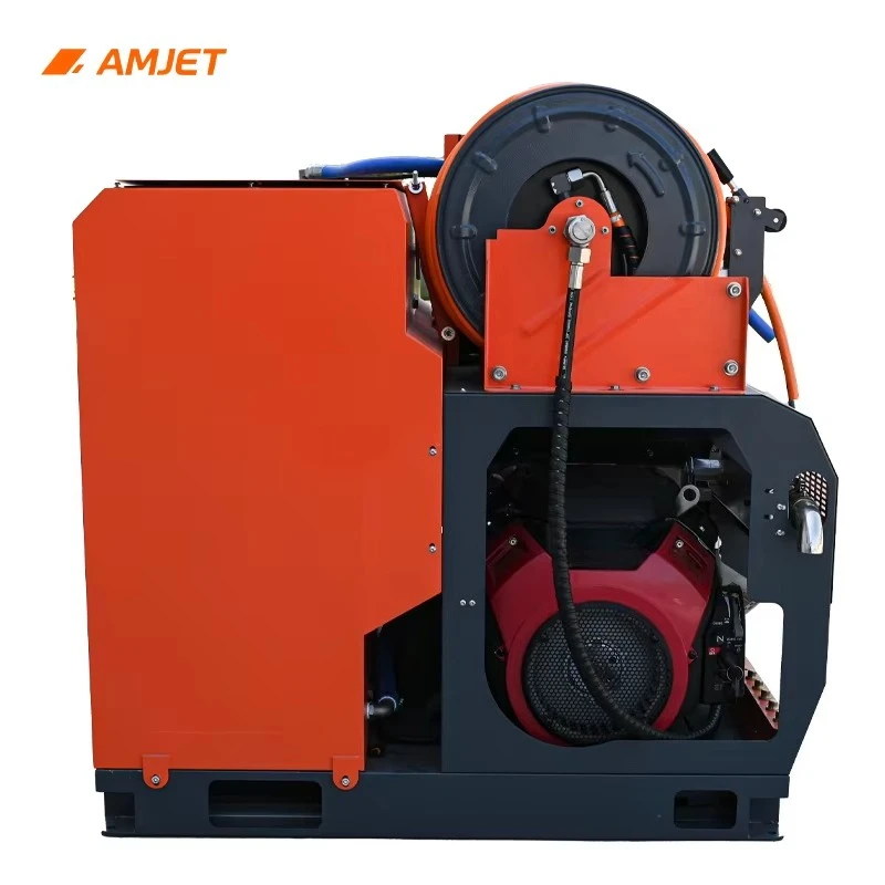 Sewer Cleaning Machine  8gpm High Pressure Sewer Cleaners 22HP Water Jetter Drain Cleaning Machine