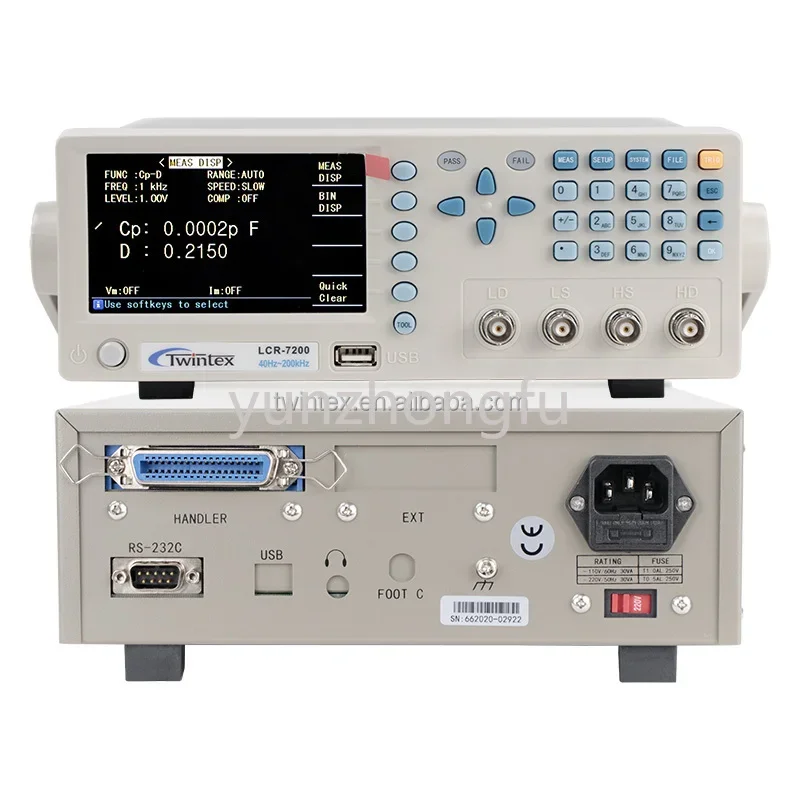 LCR-7200 Bechn Type 100KHz 200KHz Digital Precision LCR Impedance Capacitor Electric Inductance Measuring-Testing Instrument