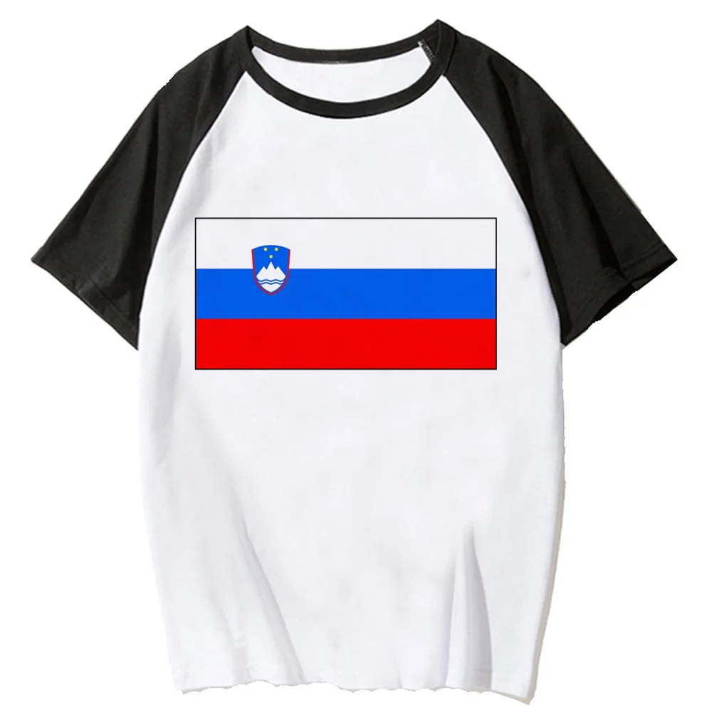 Slovenia Tee women comic funny designer t-shirts girl comic Japanese y2k clothing