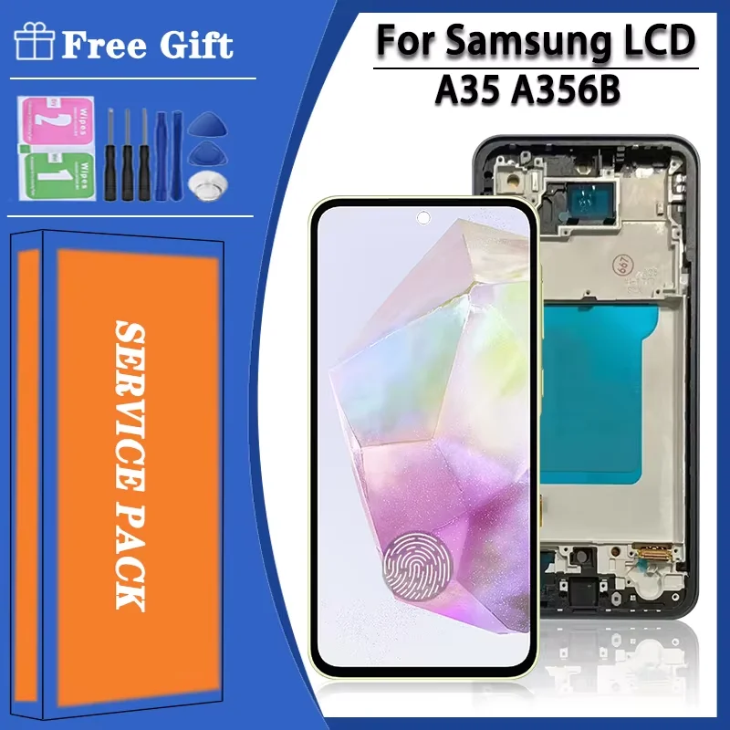 66-oled-サムスン-a35-5-グラム-lcd-ディスプレイタッチスクリーンデジタイザサムスン-a356-a356e-a356b-スクリーンとフレーム