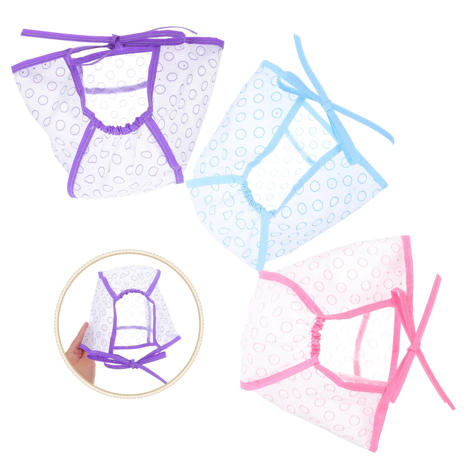 

3Sets Highlighting Cap Hair Coloring Tools Kit Salon Home Precise Crochet Hook Hair Dye Frosting Cap Highlight