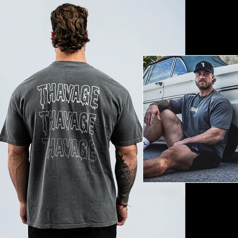 CBUM Chris Fitness Training Gym Casual T-Shirt Herren und Damen Luxusmarke 2026 Neuer Kunsttrend Doodle Bbu – Detail 5