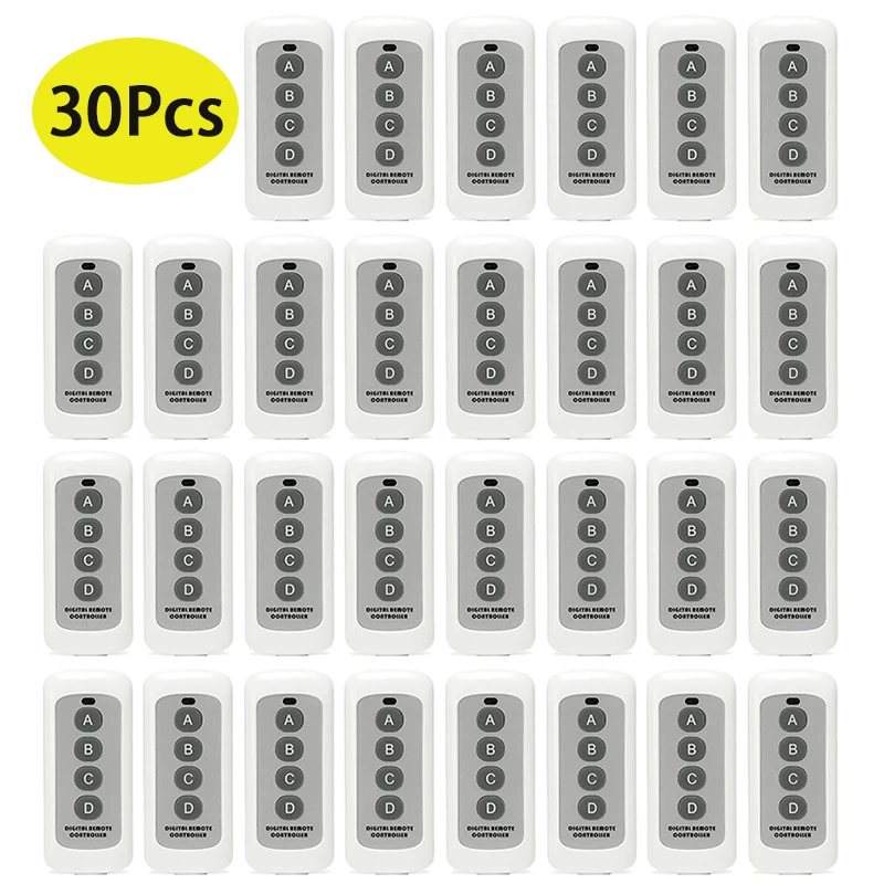 

30Pcs 433Mhz Remote Control Learning Code RF Module Wireless For Lamps Gate Door