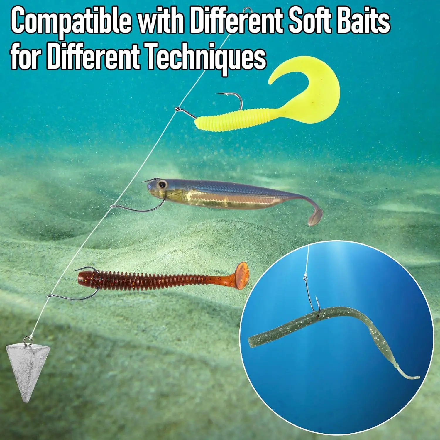 9 كجم قطرة النار هوك باس الصيد السنانير 50-200 قطعة النيكل الأسود أحمق السنانير ل قطرة النار تلاعب أحمق تلاعب المياه المالحة المياه العذبة #6