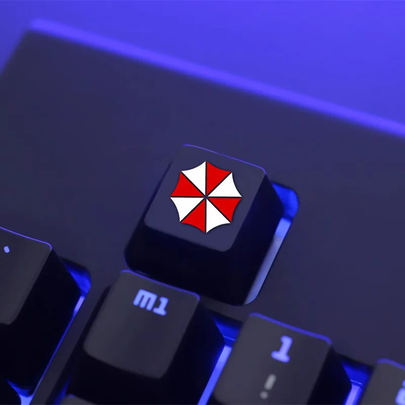 Capuchons de touches personnalisés, 1 pièce, à risque Bio, Umbrellla PBT, en métal, pour clavier mécanique