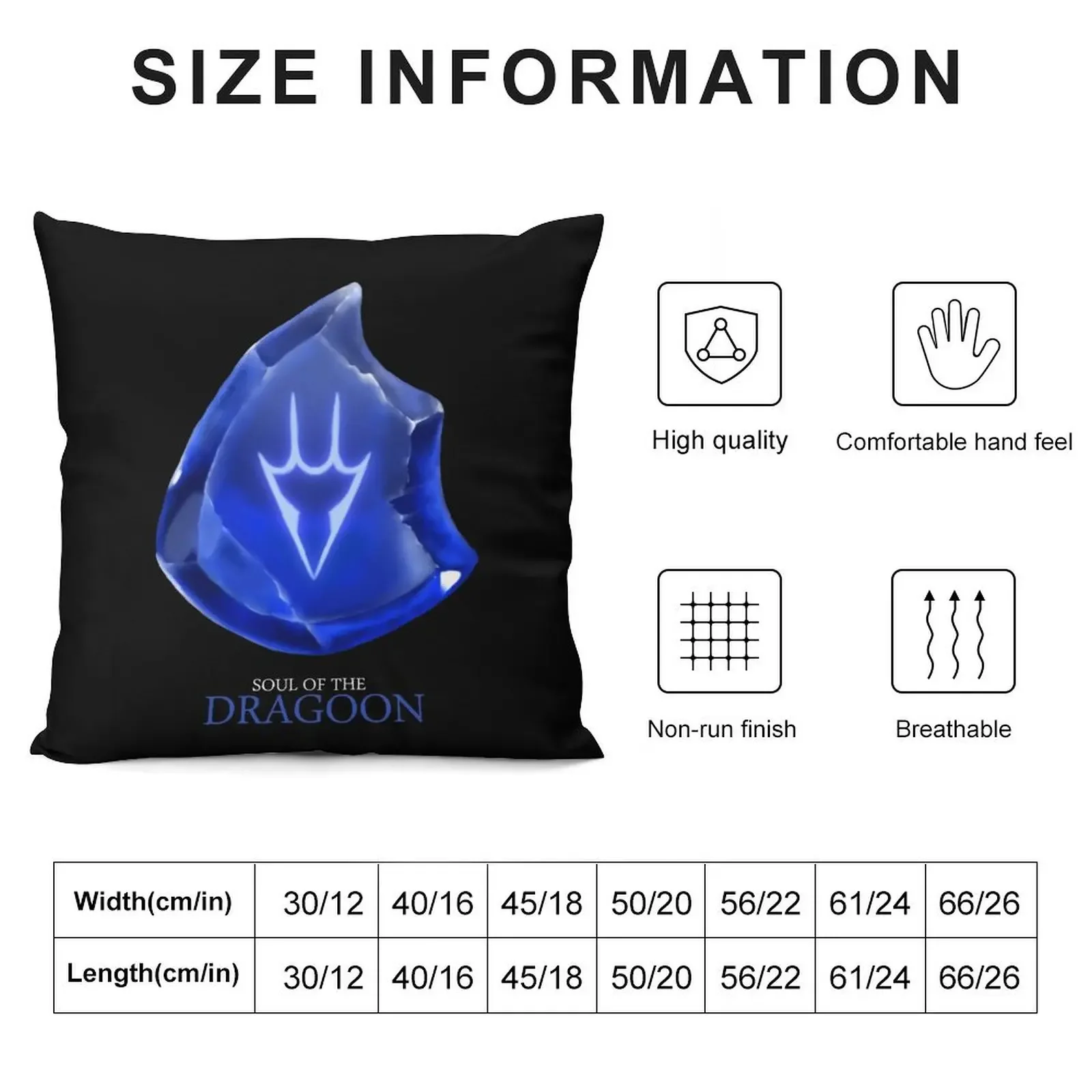 Soul of the Dragoon -black Throw Pillow anime girl Luxury Living Room Decorative Cushions pillow