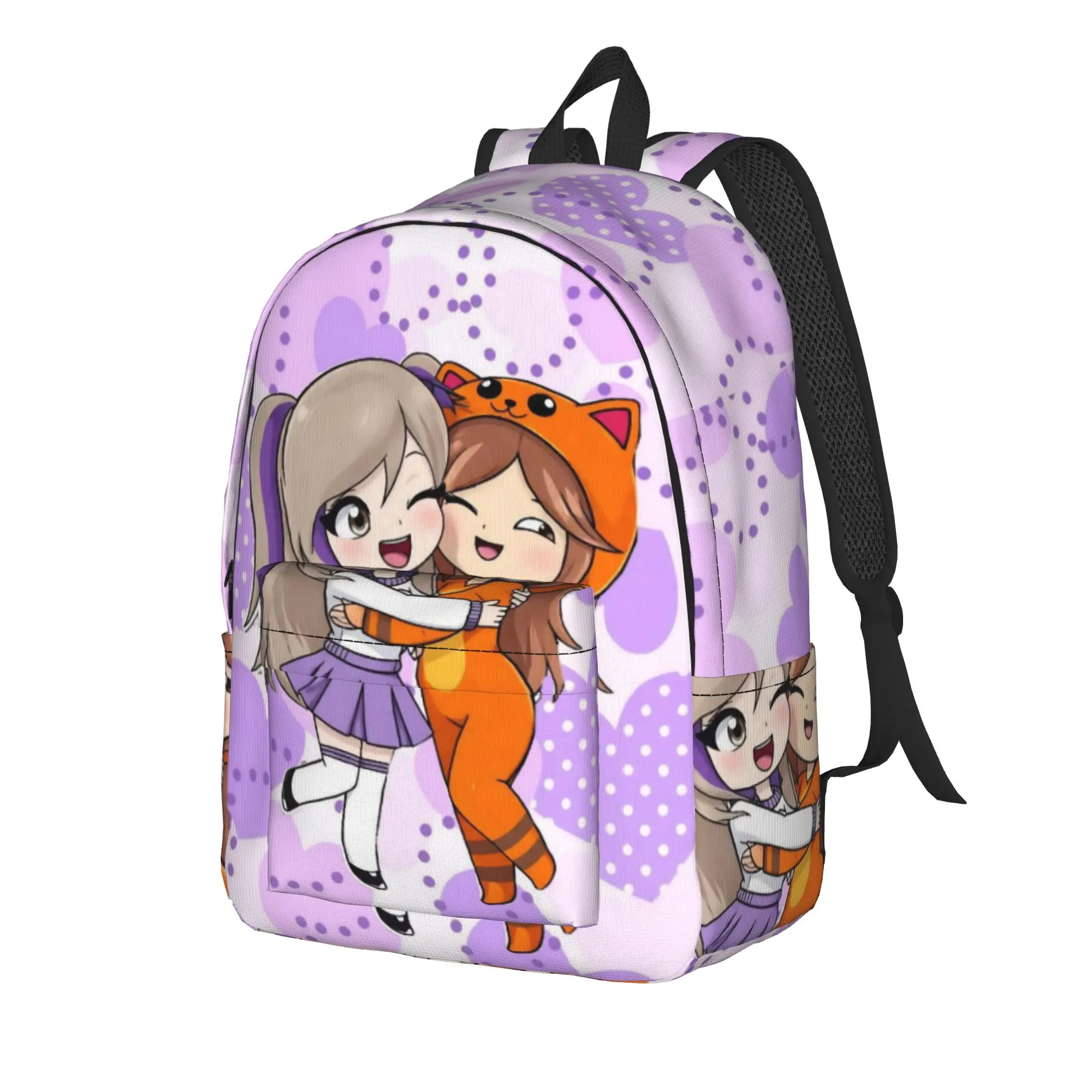 Lyna Vallejos Gamer Cool Backpack Durable Student Business Cute Heart Daypack for Men Women Laptop Computer Shoulder Bag
