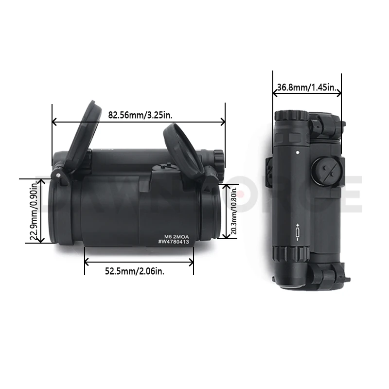 Imagem -03 - Red Dot Aquisição Rápida e Precisa de Alvo Visão Óptica com Montagens 1.57 1.93 Marcações Completas Evolution Gear Novo 2023 m5