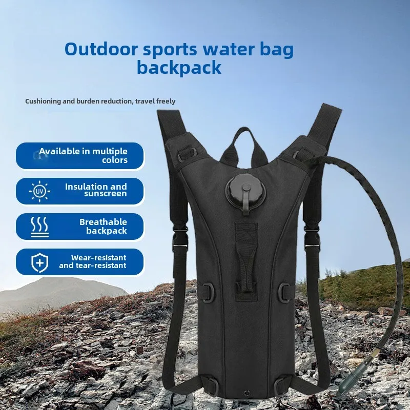 Outdoor-Sport-Langstrecken-Bergsteiger-Wasserbeutel-Rucksack, multifunktional, großes Fassungsvermögen, mit 3 l Wasserbeutel