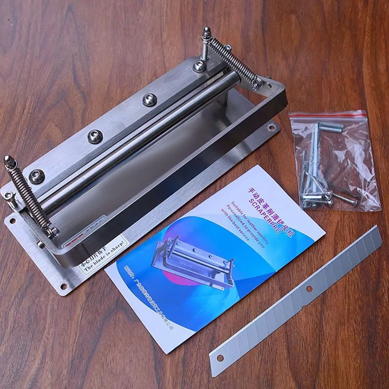 دليل الجلود أرق جلد البقر مجرفة أرق السلع الجلدية مجرفة حافة آلة تقشير السلع الجلدية اليدوية عدد وأدوات